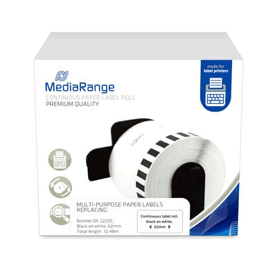 MediaRange Continuous paper label  for label
