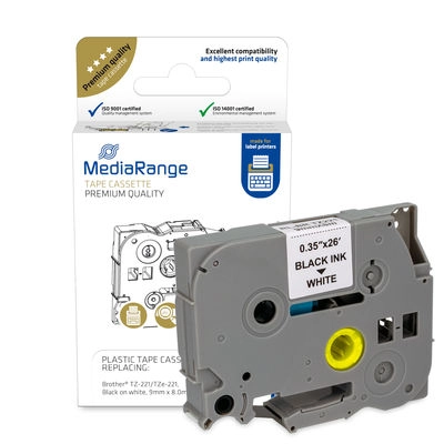 MediaRange Plastic tape cassette  for label