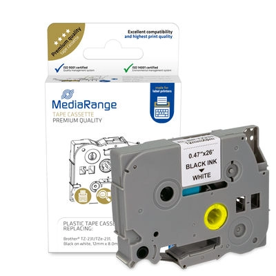 MediaRange Plastic tape cassette  for label