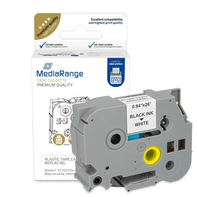 MediaRange Plastic tape cassette for label