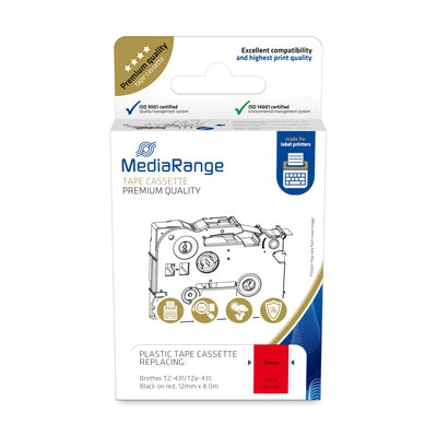 MediaRange Plastic tape cassette  for label