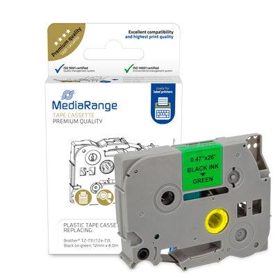 MediaRange Plastic tape cassette for label
