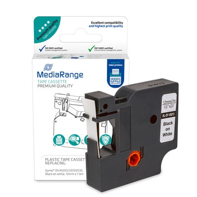 MediaRange Plastic tape cassette  for label