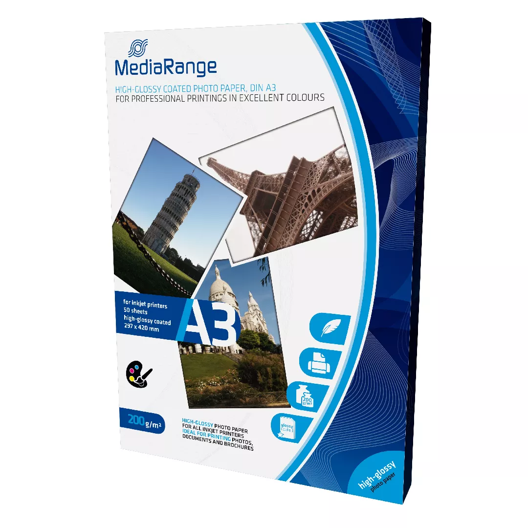 MediaRange MRINK109 photo paper A3 White