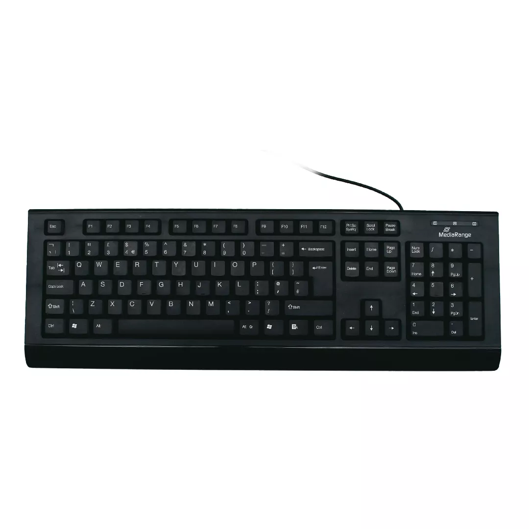 MediaRange MROS101-UK tastatūra Universāls USB QWERTY Britu angļu valoda Melns