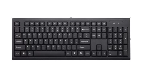 MediaRange MROS111 tastatūra Universāls RF Bezvadu QWERTZ Melns