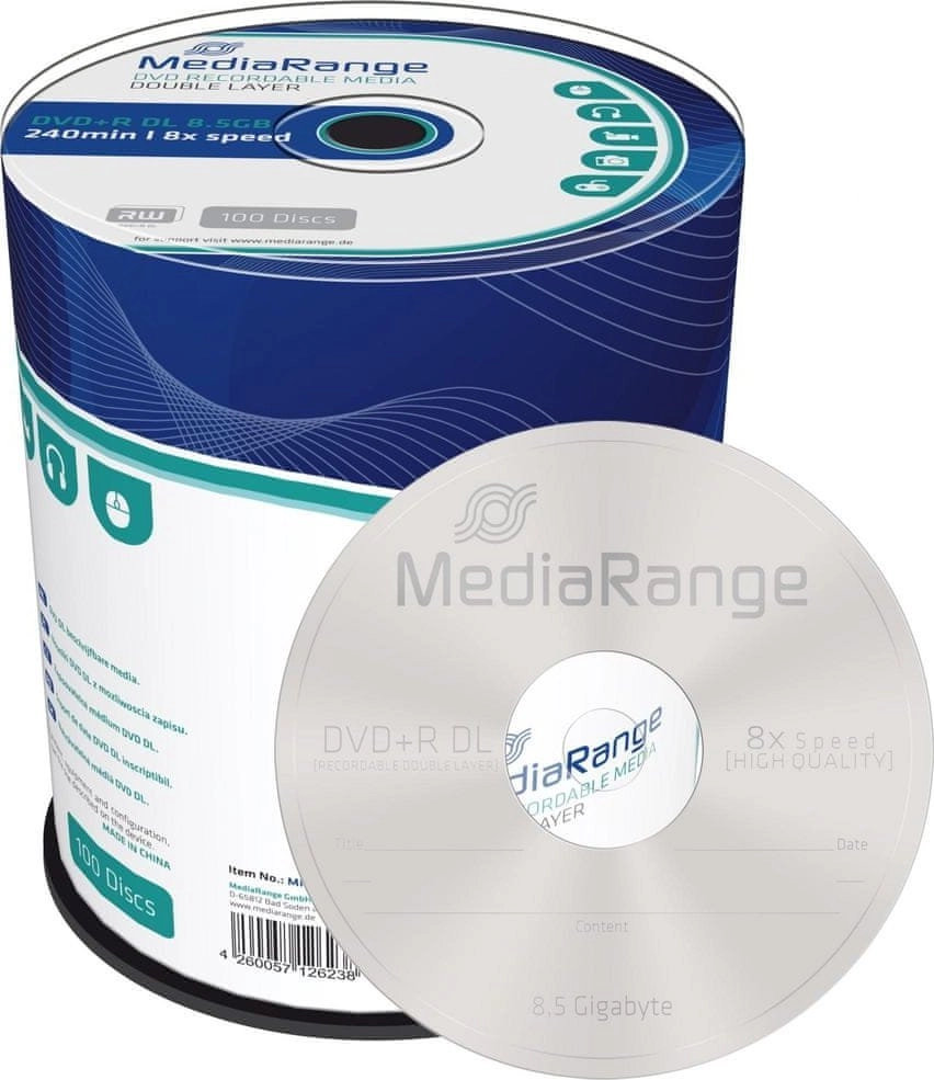 MediaRange MediaRange DVD+R 8.5GB 100pcs