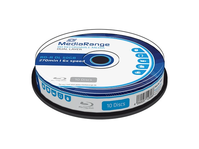 BD-R DL 6x CB 50GB MediaR