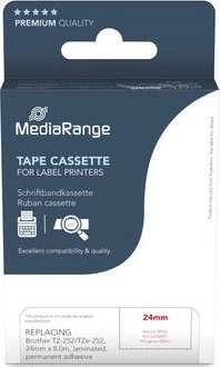 MediaRange tape ca. Brother TZ-252/TZe-252 24mm