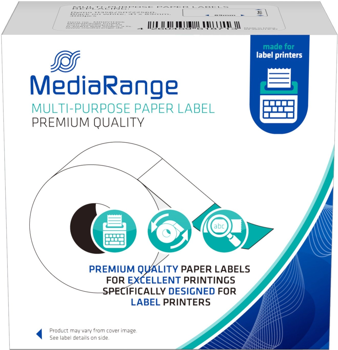 MediaRange Multi-purpose paper labels for label