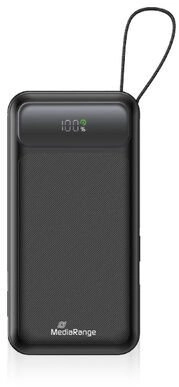 MediaRange Powerbank 10000mAh USB-C LC-Display Quickcharge