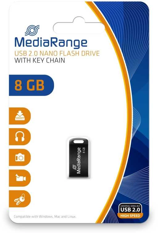 MEMORY DRIVE FLASH USB2 8GB/MR920 MEDIARANGE