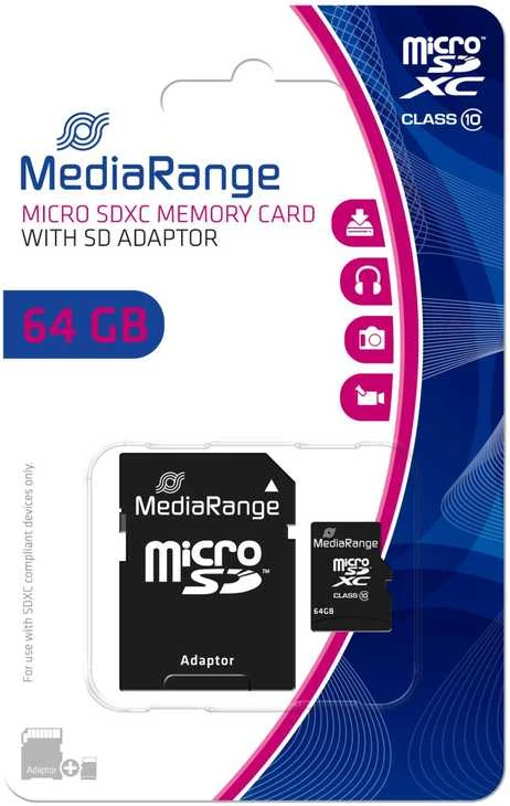MediaRange memory card Micro SDXC 64