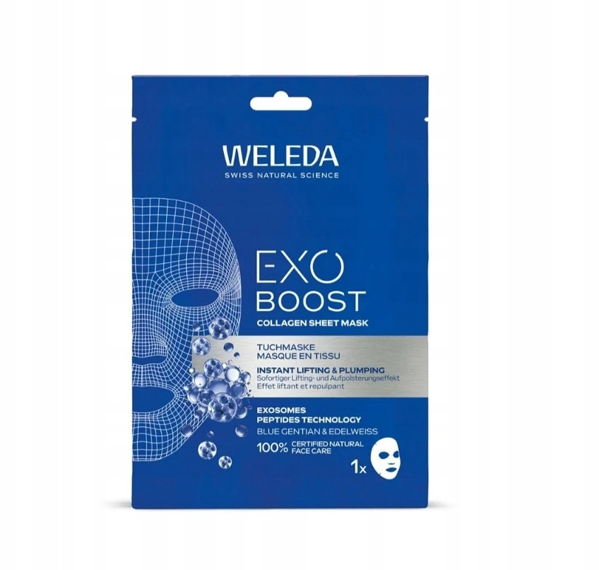 WELEDA_Exo Boost Collagen Sheet Mask face
