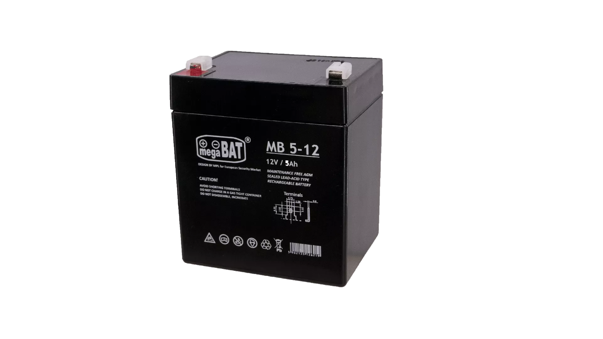 MegaBat MB 5-12 UPS battery Sealed