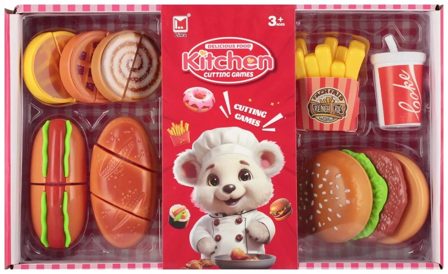 Mega Creative KITCHEN SET FOOD 31X19X7