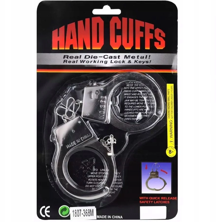 Mega Creative HANDCUFFS MET 17X25X1 MC
