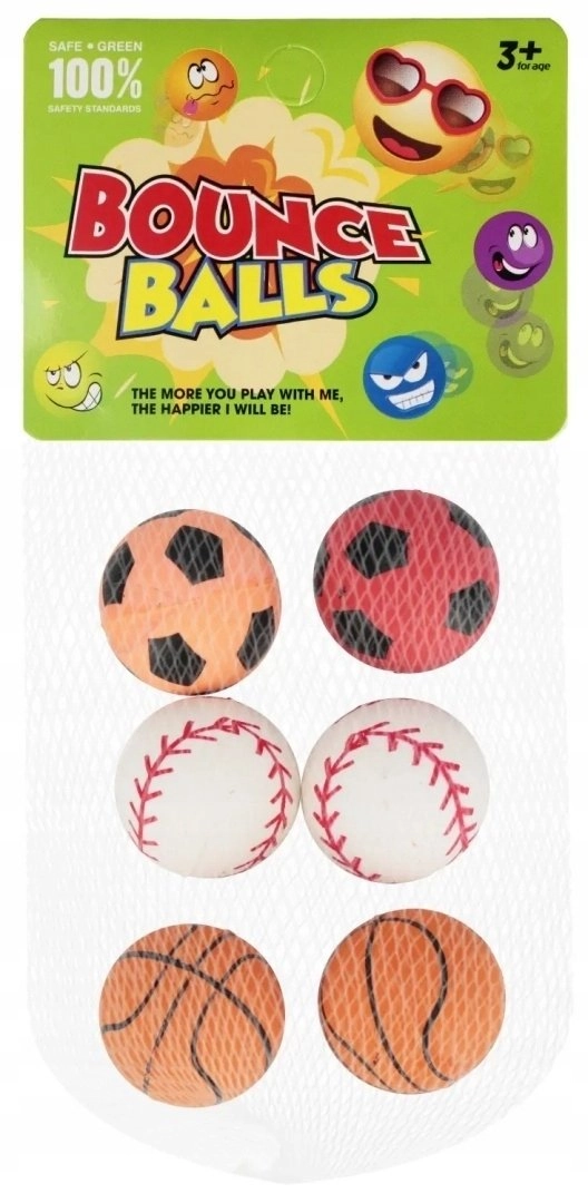 Mega Creative RUBBER BALL 3CM 6PCS