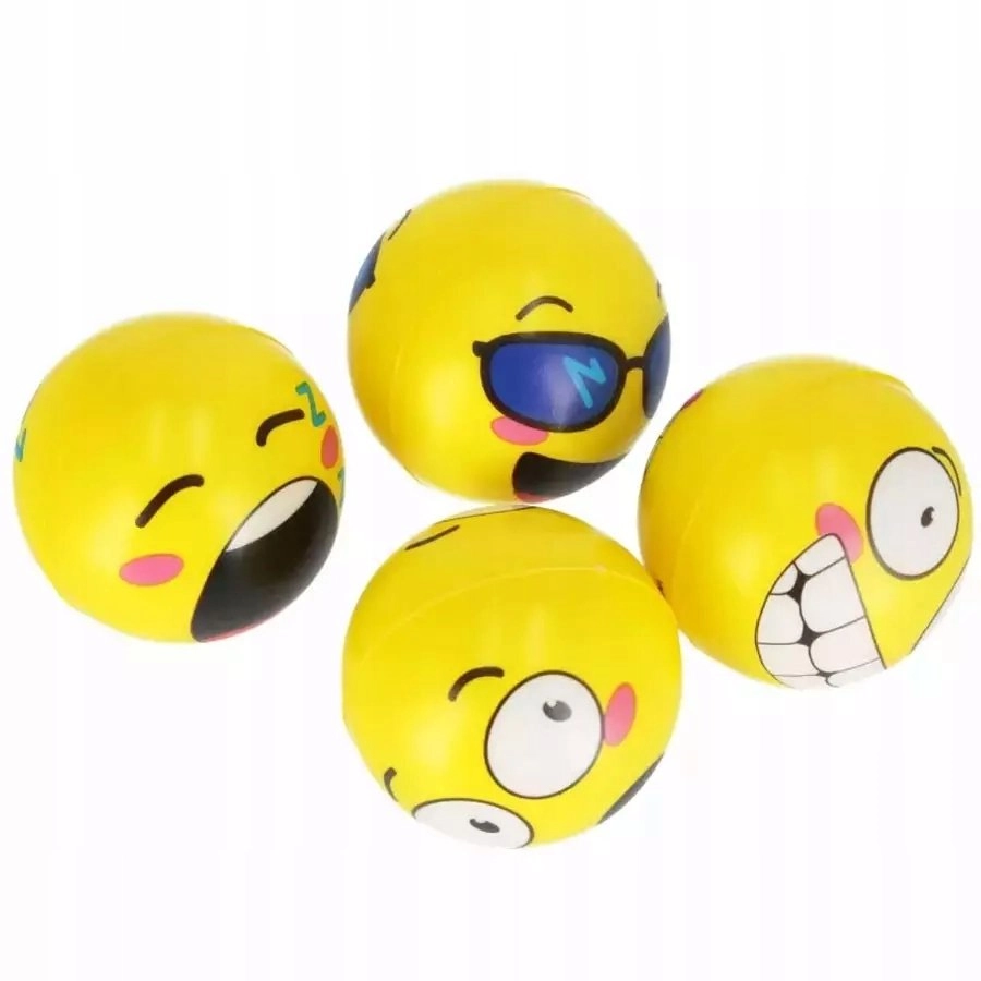 ANTI-STRESS BALL EMOTIONS 6X29 4PCS MC
