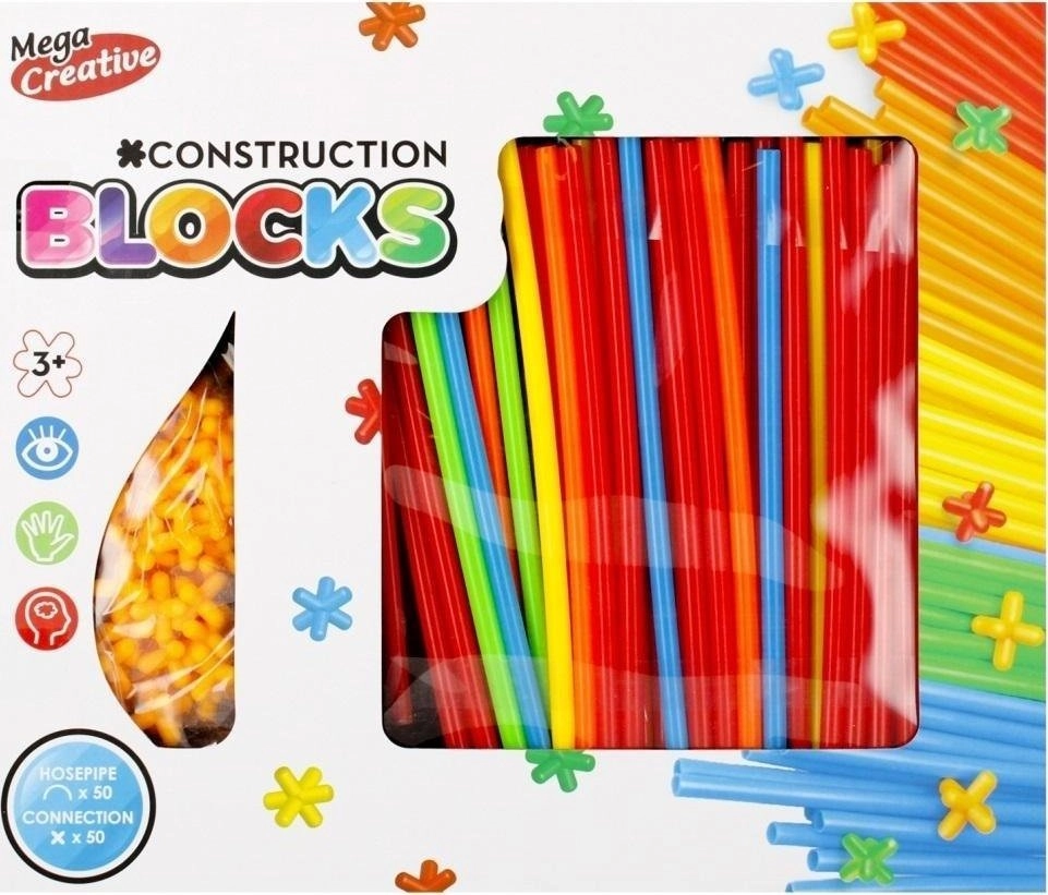 Construction blocks Straws 100 elements 5904335803112