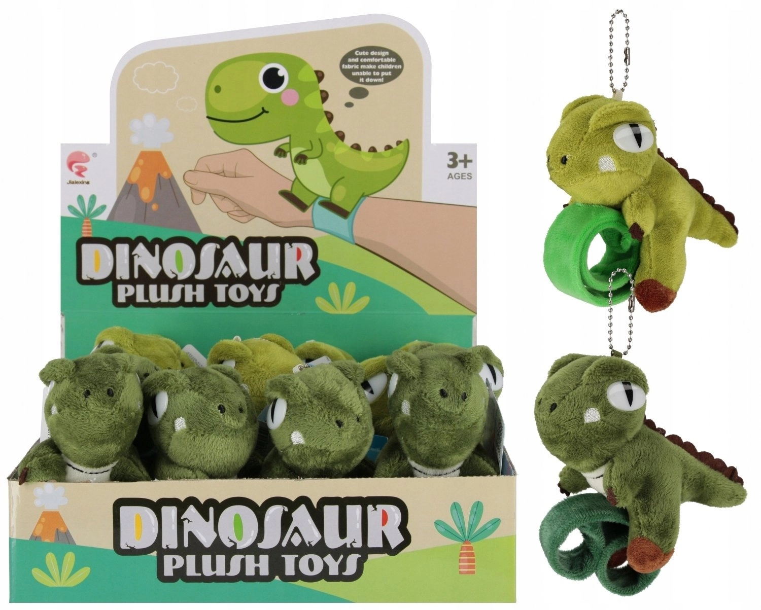BRANSOLETKA PLUSZ DINO 12CM MIX2 MC