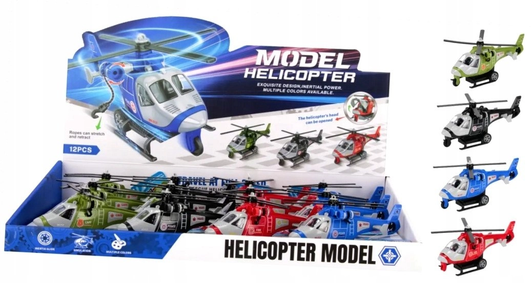 Mega Creative RESCUE HELICOPTER P/B 13CM
