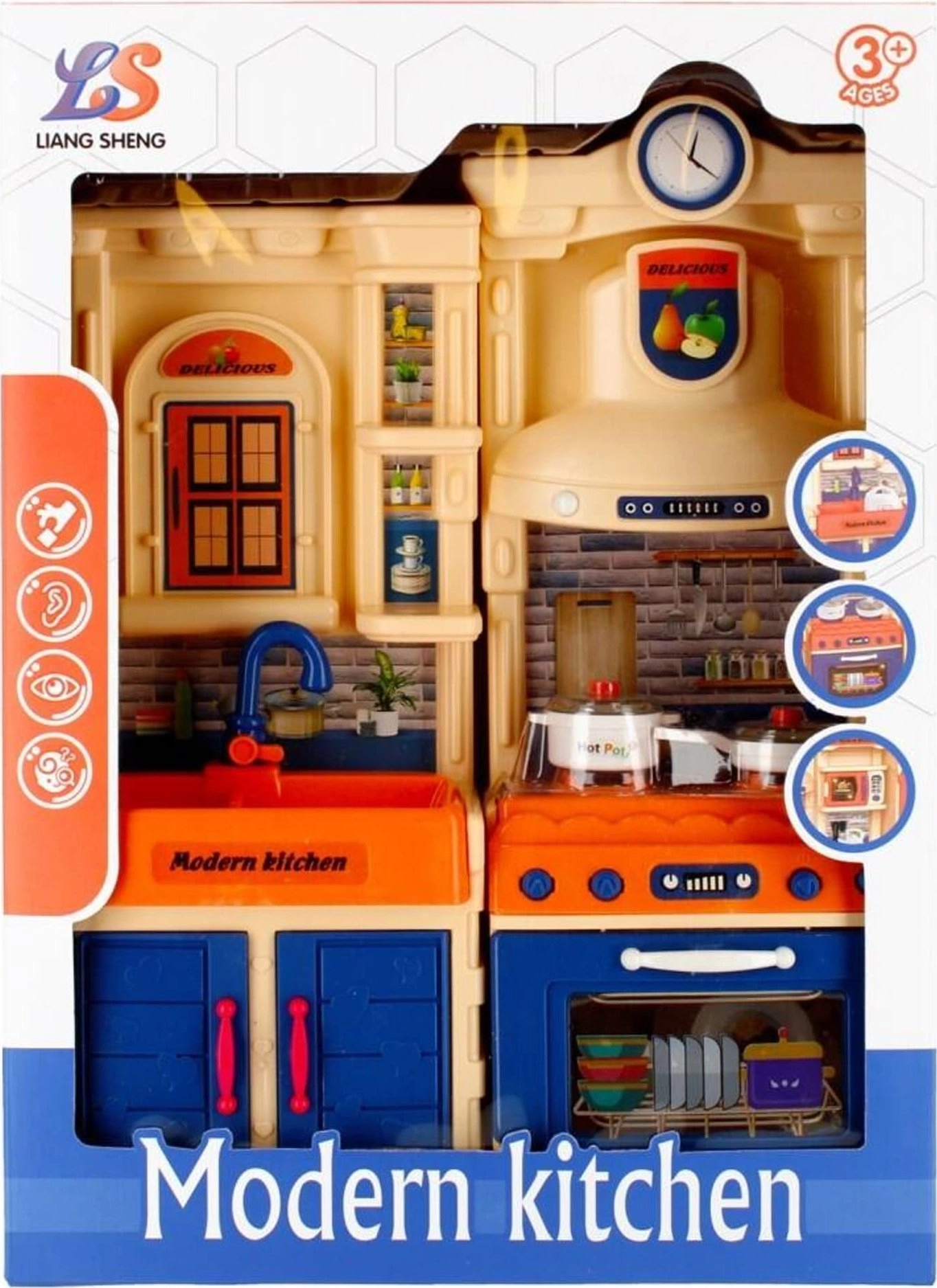 DOLL FURNITURE KITCHEN WITH ACCESSORIES MEGA