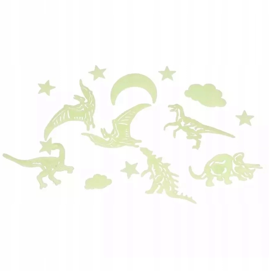 Mega Creative WALL DECORATION FLUORESC DINO