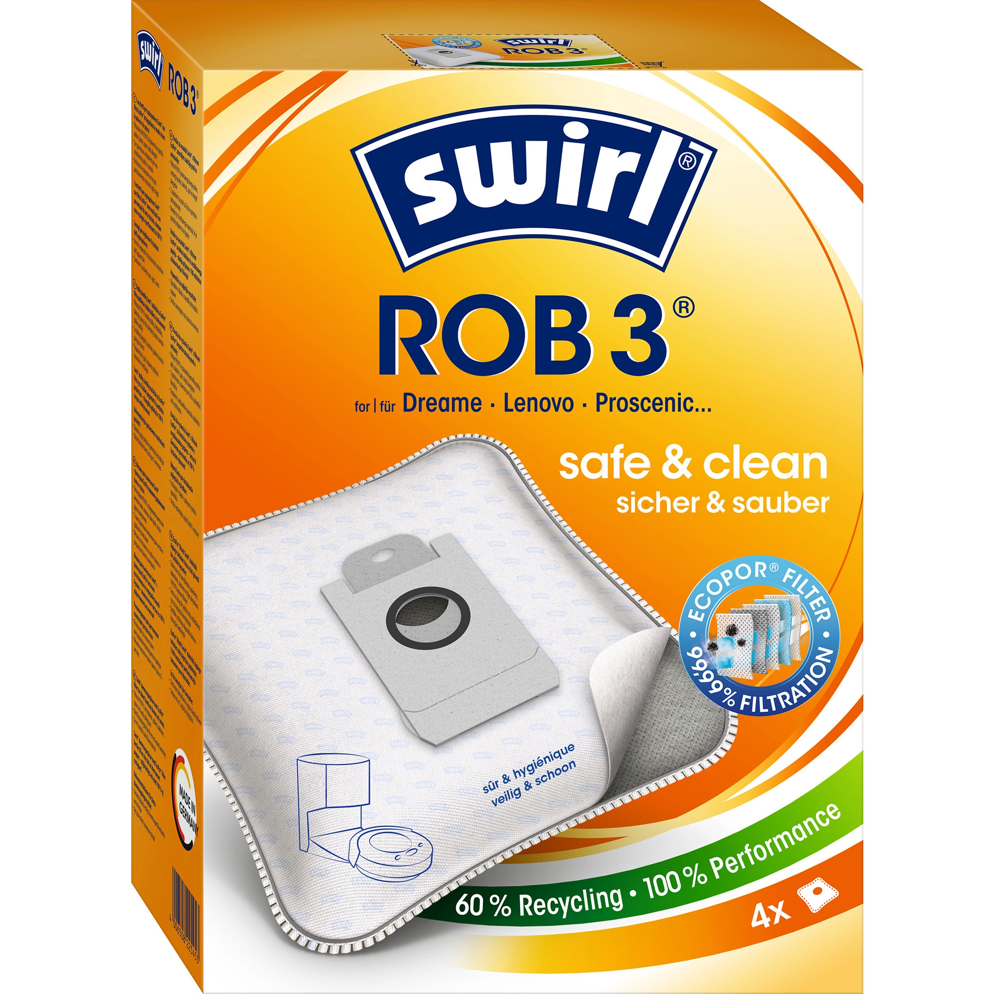 Melitta vacuum cleaner bags ROB 3