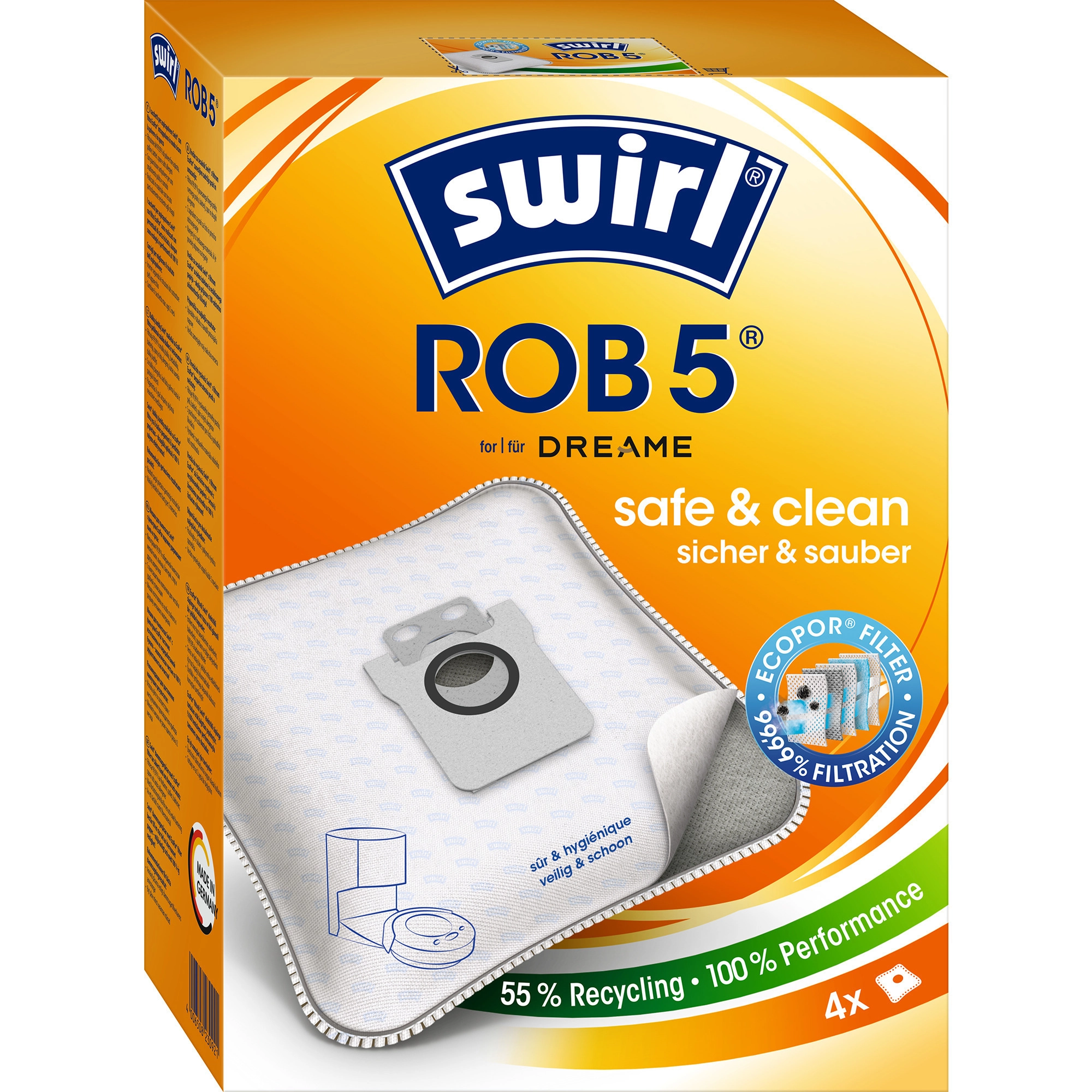 Swirl vacuum cleaner bag Dust bag