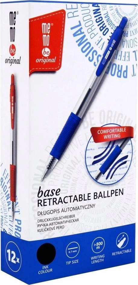 MemoBe Base retractable ballpoint pen black