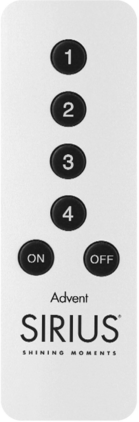 Sirius Remote Control Advent  Alu  incl