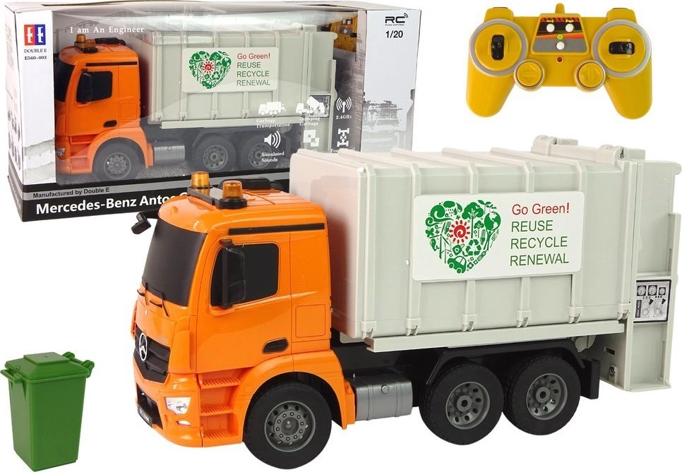 Remote Controlled Garbage Truck Mercedes-Benz Antos