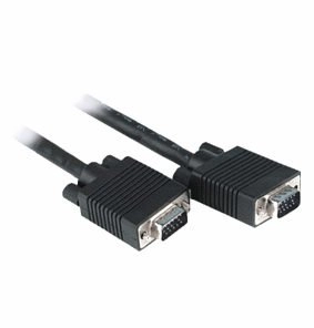 Kabel Mercodan Monitorkabel HQ metalhus sort