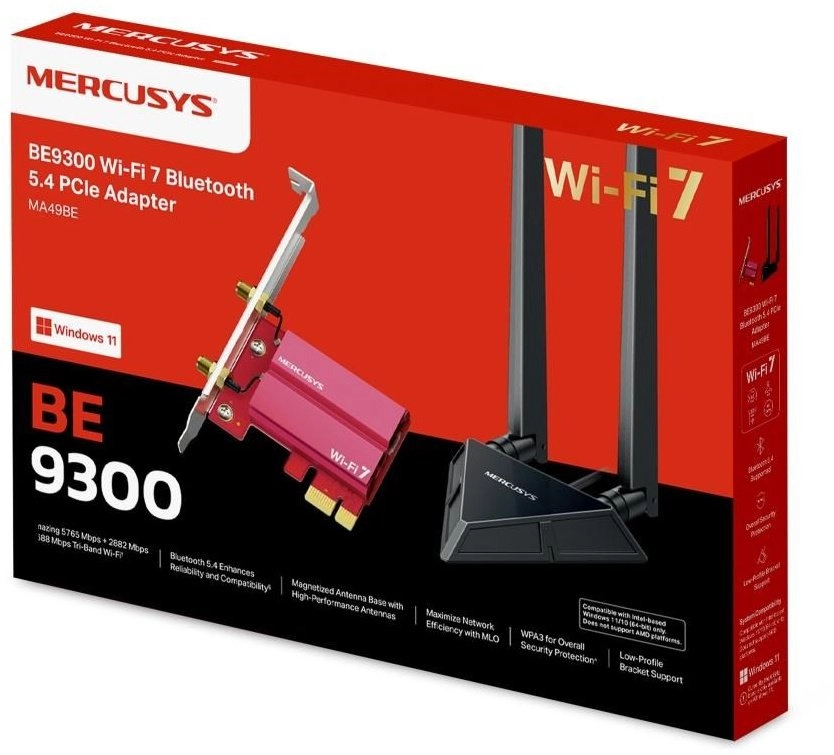 Mercusys MA49BE BE9300 Tri-Band WiFi7 PCIe