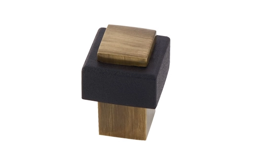 Metal-Bud Square door stop  OKP patina