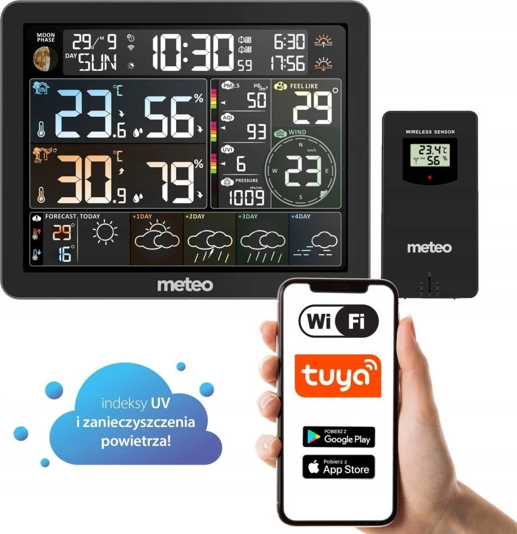 Meteo air purifier WIFI weather station