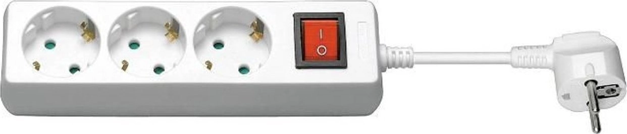 3-way Schuko Socket 5m on/off GRU0035WS