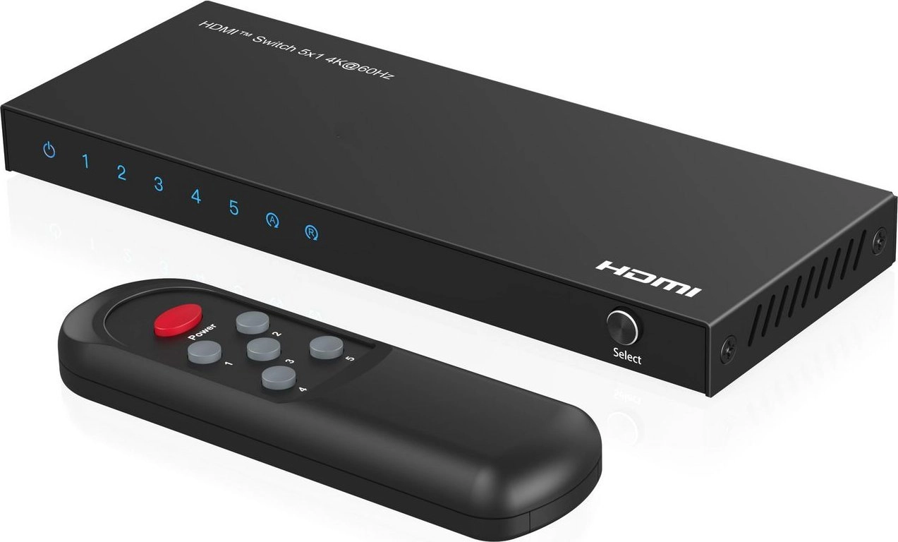 Microconnect MC-HDMISWITCH0501-4K video signālu komutators MC-HDMISWITCH0501-4K