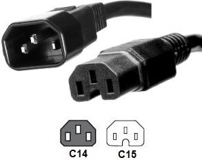 Microconnect PE011420 power cable Black 2
