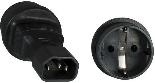 MicroConnect Adapter zasilania C14 - Schuko