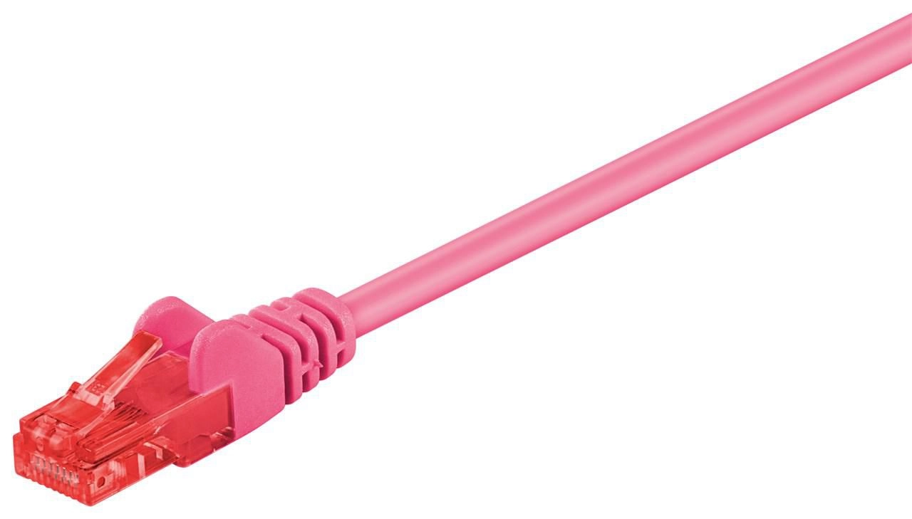 Microconnect B-UTP602PI networking cable Pink 2