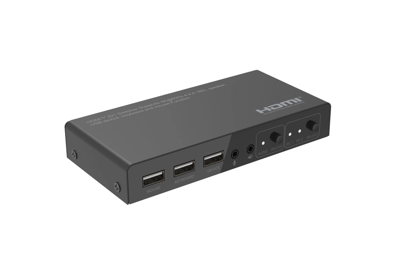 Microconnect MC-HDMIKVM0201-4K KVM switch Black MC-HDMIKVM0201-4K