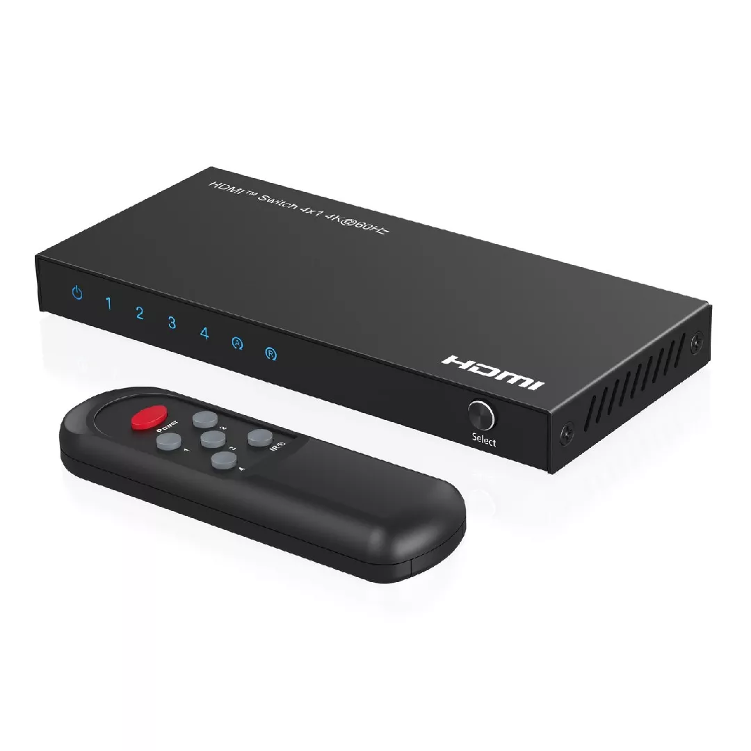 Microconnect MC-HDMISWITCH0401-4K video signālu komutators MC-HDMISWITCH0401-4K