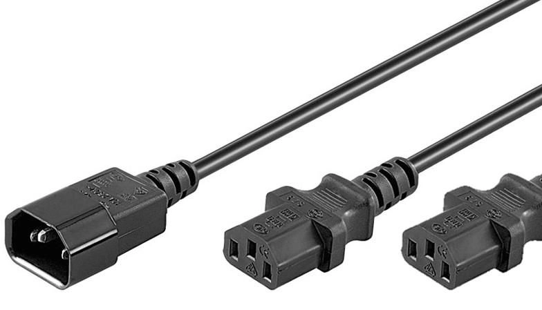 Microconnect PE061318 power cable Black 1