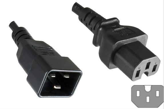 Microconnect PE152018 power cable Black 1