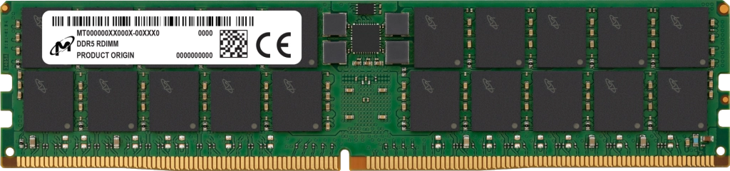 Micron 64GB DDR5-5600 RDIMM 2Rx4 CL46