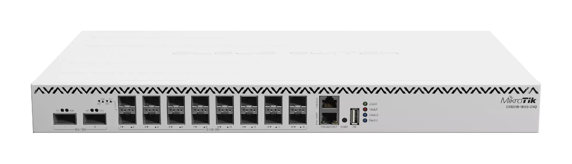 Mikrotik CRS518-16XS-2XQ-RM network switch Managed Fast