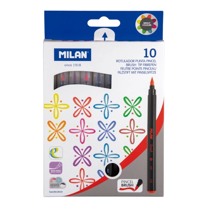 Milan 0612610 felt pen Multicolour 10