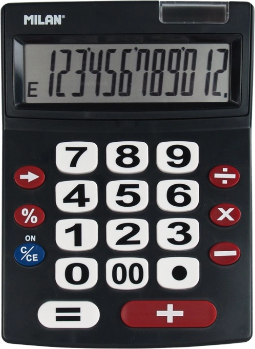 Milan 151712BL calculator Desktop Basic Black